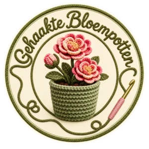 Gehaakte bloempotten