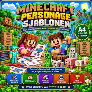 Minecraft Personage Sjablonen